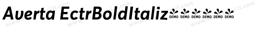 Averta EctrBoldItaliz字体转换